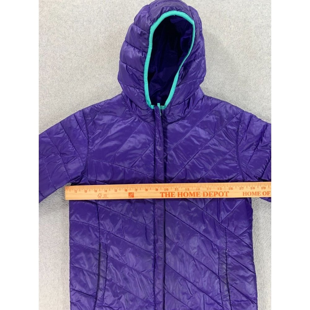 Columbia Insulated 3/4 Length Hooded Winter Coat Jacket (Girl's Large) Purple - Picture 7 of 12